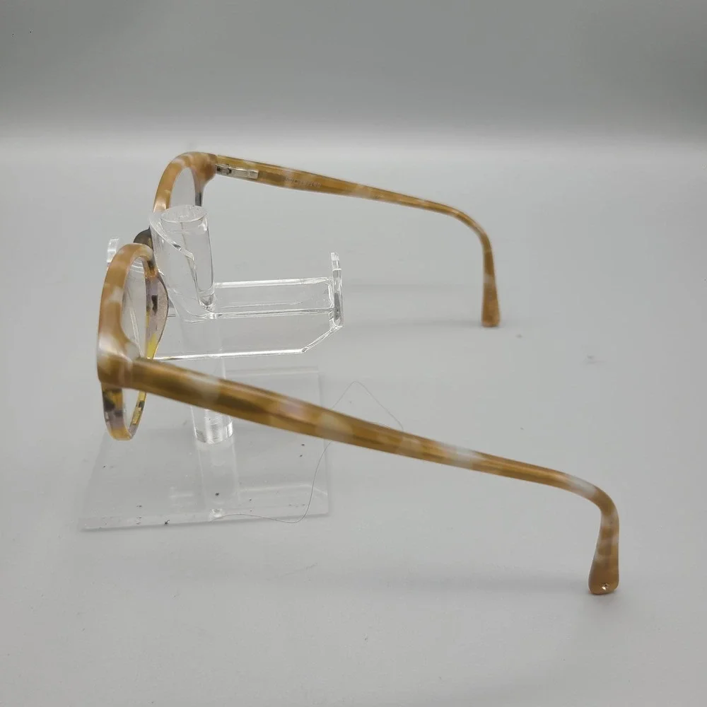 Jill Stuart JS 375-1 Cat Eye Eyeglasses Tan Cream Marbled Tortoise 50-19-140